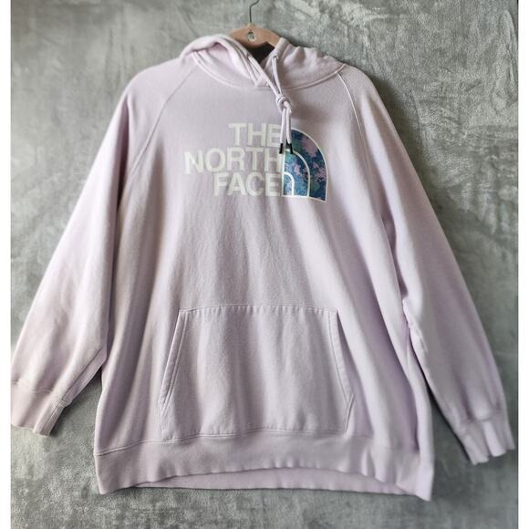 The North Face Hoodie Sweatshirt Womens 2XL Pastel Purple Kangaroo Pocket XXL - Picture 2 of 7